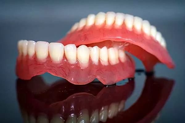 Sample of a real denture
